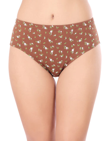 Bodycare Mid Rise Floral Print Panty (Pack of 3) - Multicolor - 9423
