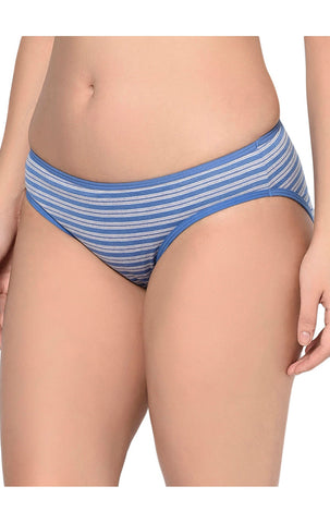 BODYCARE Pack of 3 Stripes Hipster Panty in Assorted-9448