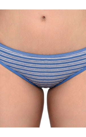 BODYCARE Pack of 3 Stripes Hipster Panty in Assorted-9448