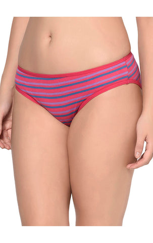 BODYCARE Pack of 3 Stripes Hipster Panty in Assorted-9449