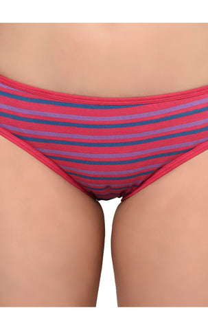 BODYCARE Pack of 3 Stripes Hipster Panty in Assorted-9449