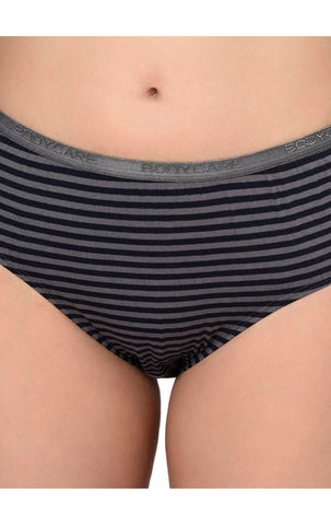 BODYCARE Pack of 3 Stripes Hipster Panty in Assorted color-9556