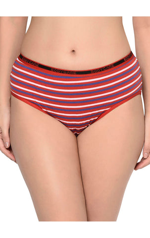 BODYCARE Pack of 3 Stripes Hipster Panty in Assorted-9559