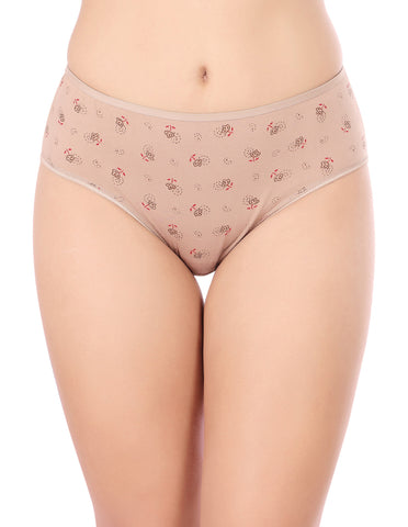 Bodycare Mid Rise Floral Print Panty (Pack of 3) - Multicolor - 9763