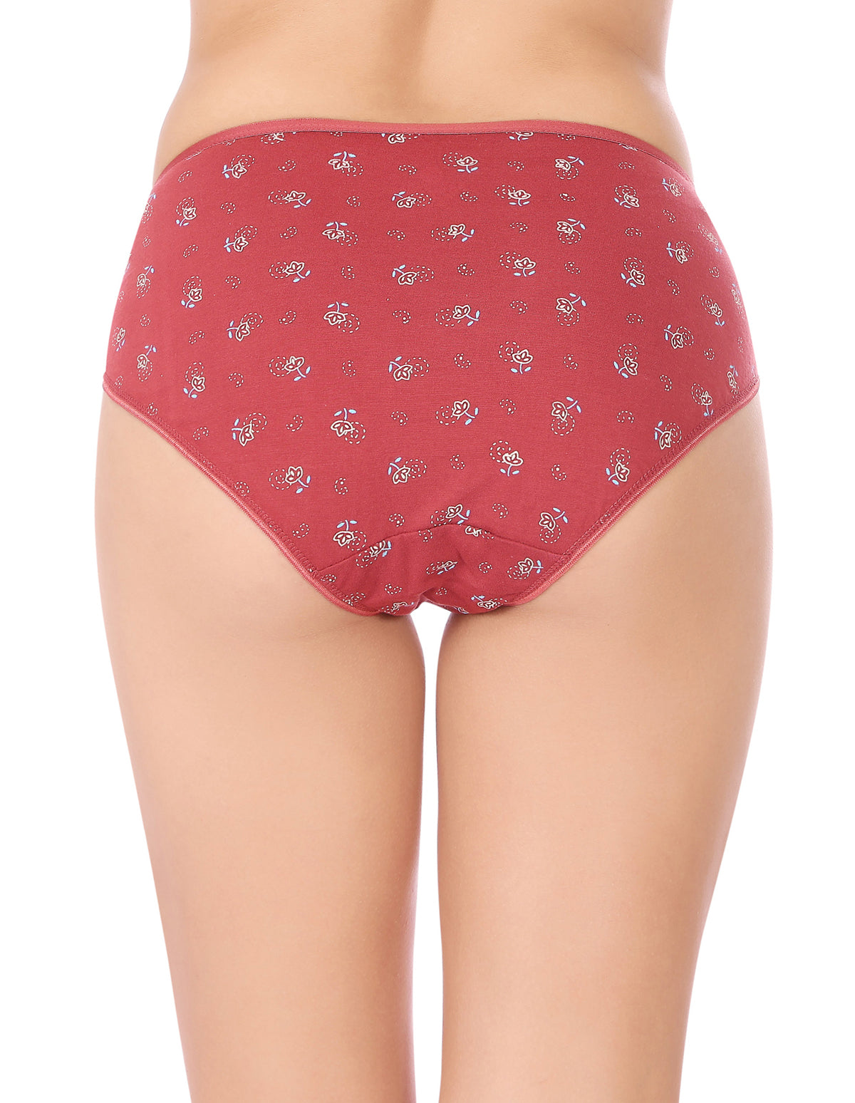 Bodycare Mid Rise Floral Print Panty (Pack of 3) - Multicolor - 9763