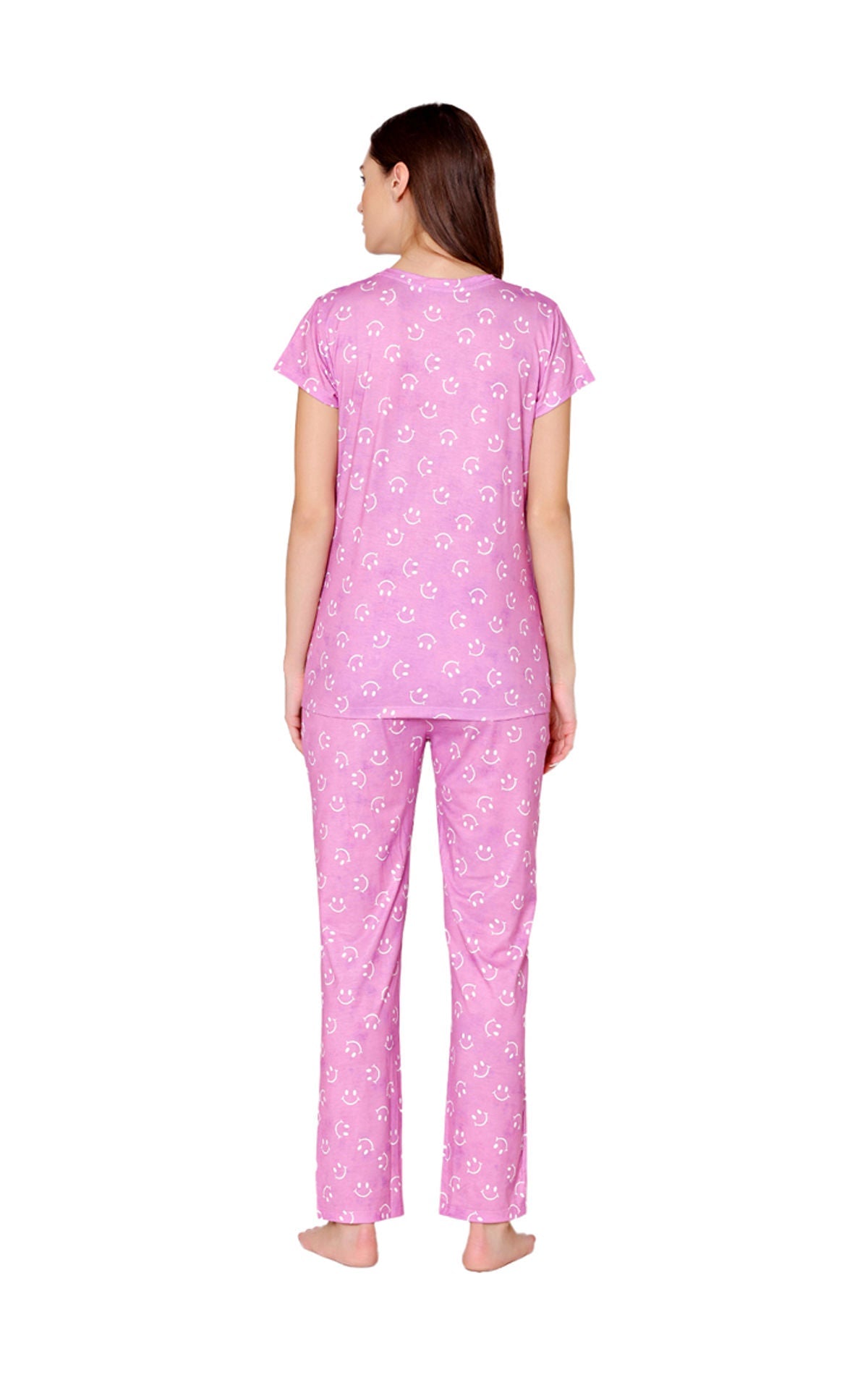 Bodycare Womens Spandex Digital Printed Tshirt & Pyjama Set BSLS13007