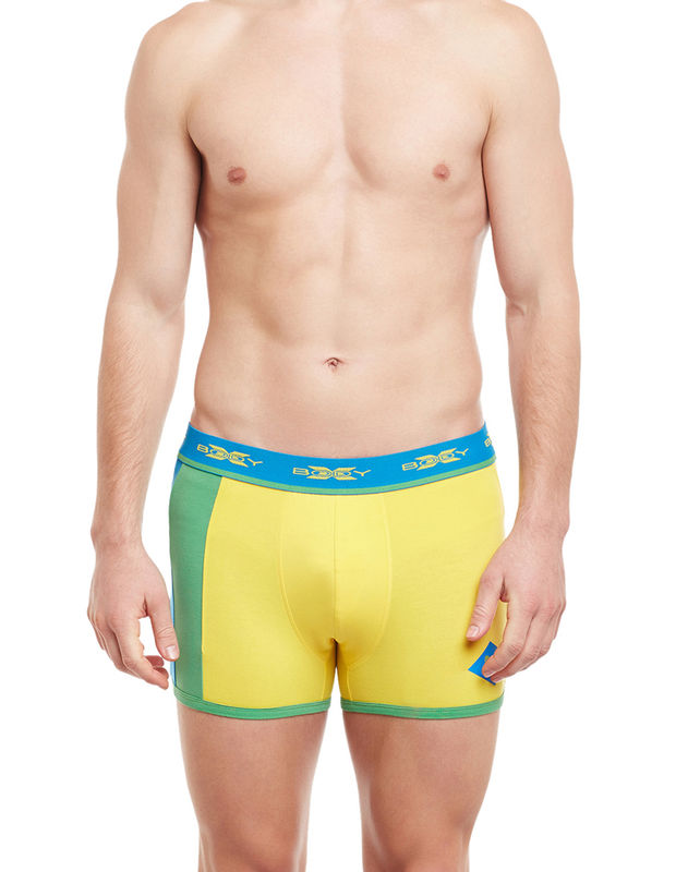 Body X Fusion Trunks-BX02T Brilliant Blue Vibrant Yellow