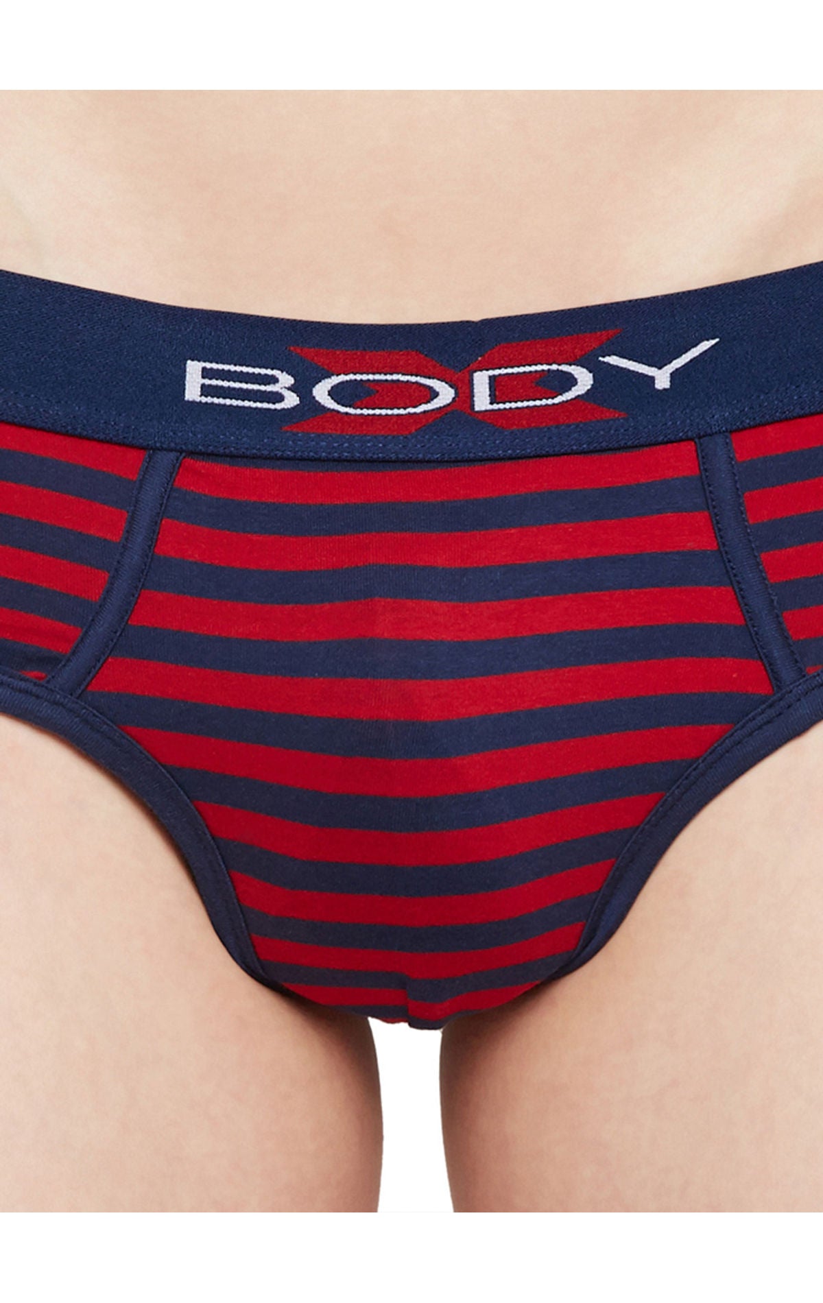 Body X Striped Briefs-BX03B Navy