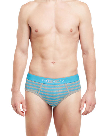 Body X Striped Briefs-BX03B Turquoise