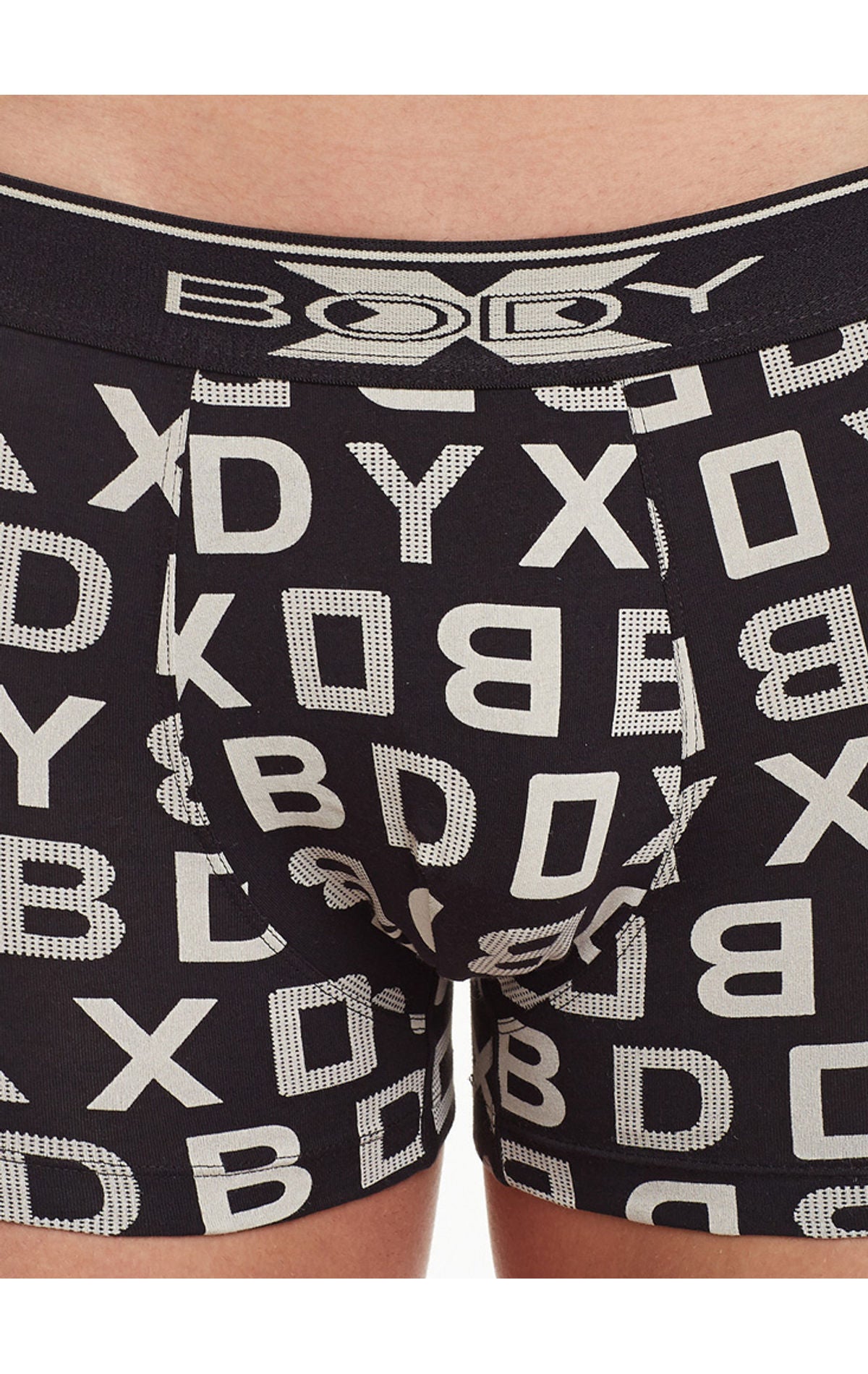 Body X Printed Trunks-BX04T-Black Print