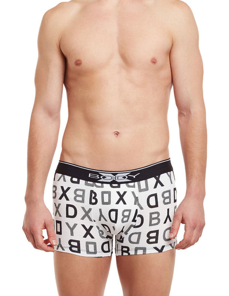 Body X Printed Trunks-BX04T-White Print