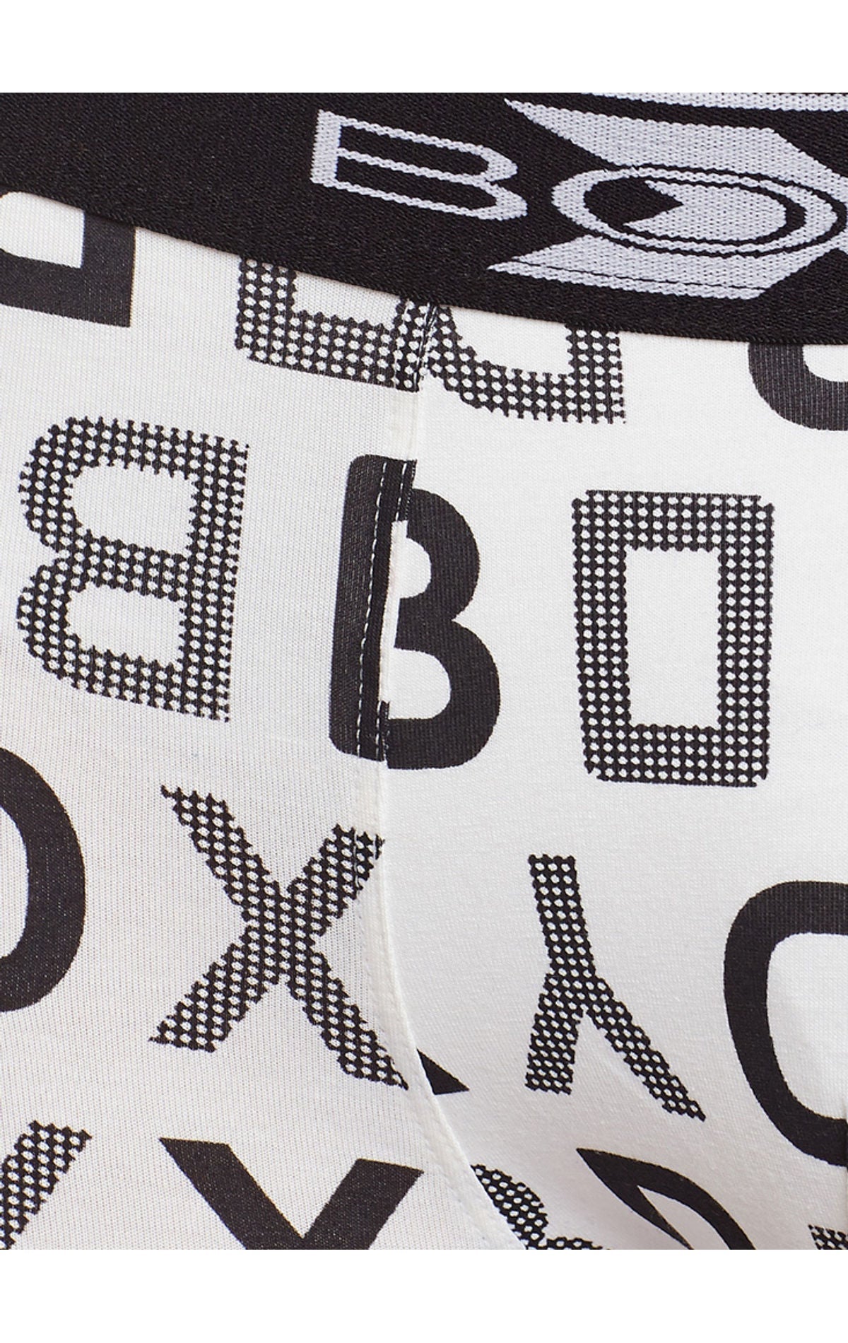 Body X Printed Trunks-BX04T-White Print