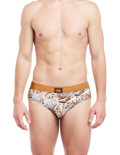 Body X Printed Briefs-BX06B Tiger Print