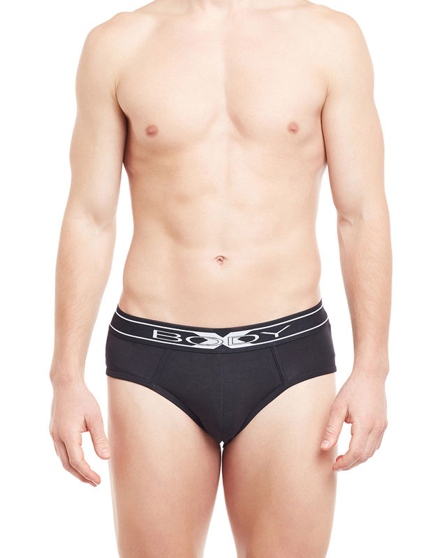 Body X Solid Briefs-BX10B-Black