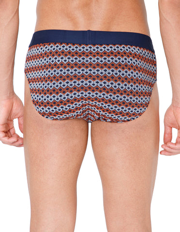 BodyX Men Printed Cotton Super combed Brief-BX1101B-P2-ASSORTED