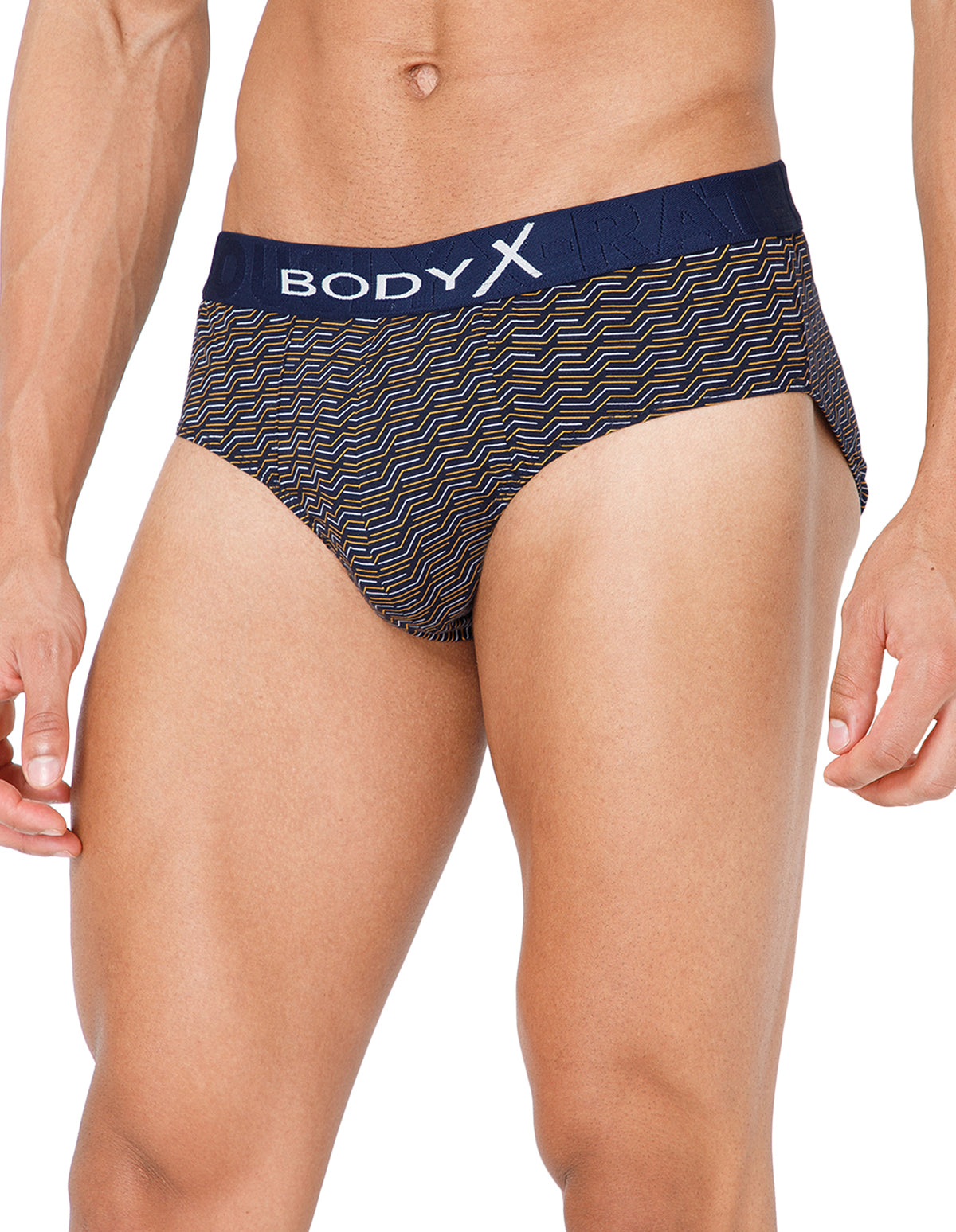 BodyX Men Printed Cotton Super combed Brief-BX1101B-P9-ASSORTED