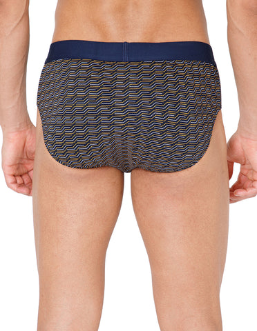 BodyX Men Printed Cotton Super combed Brief-BX1101B-P9-ASSORTED