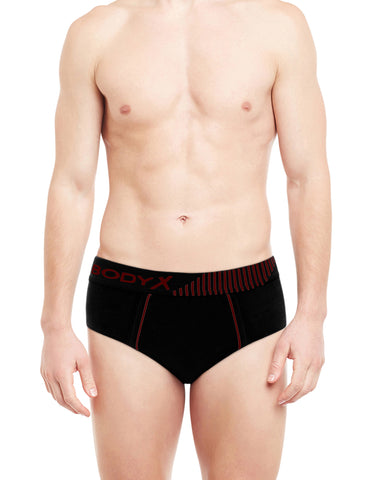 BodyX Assorted Solid Brief-BX1103B-Assorted