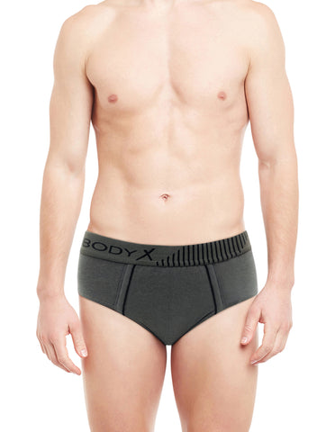 BodyX Assorted Solid Brief-BX1103B-Assorted