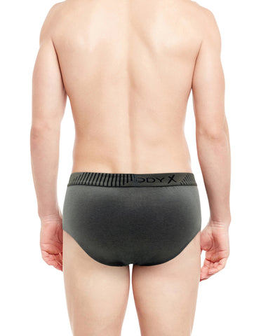 BodyX Assorted Solid Brief-BX1103B-Assorted