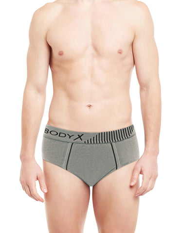 BodyX Assorted Solid Brief-BX1103B-Assorted