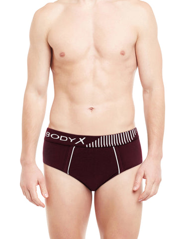 BodyX Assorted Solid Brief-BX1103B-Assorted