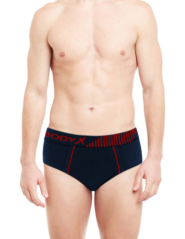 BodyX Assorted Solid Brief-BX1103B-Assorted