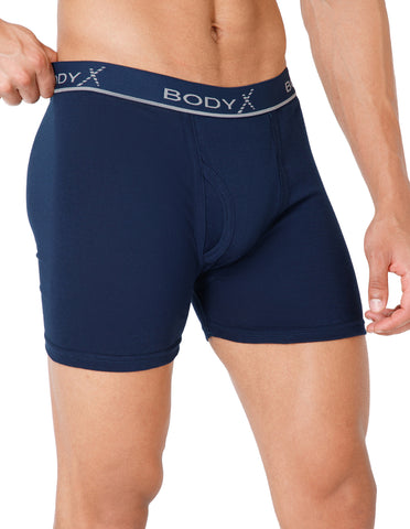 BodyX Men Solid Cotton Super combed Trunk-BX1106T-ABLUE-ASSORTED