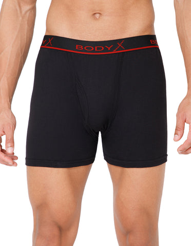 BodyX Men Solid Cotton Super combed Trunk-BX1106T-BLK-ASSORTED