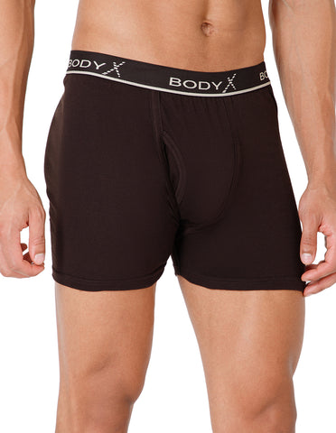 BodyX Men Solid Cotton Super combed Trunk-BX1106T-BRWN-ASSORTED