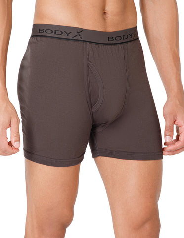 BodyX Men Solid Cotton Super combed Trunk-BX1106T-COAL-ASSORTED