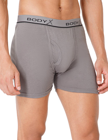 BodyX Men Solid Cotton Super combed Trunk-BX1106T-GREY-ASSORTED