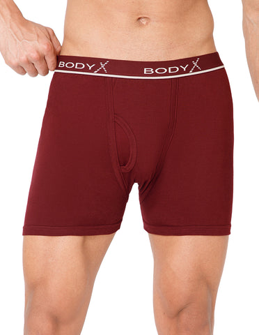 BodyX Men Solid Cotton Super combed Trunk-BX1106T-MARN-ASSORTED