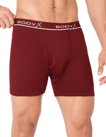 BodyX Men Solid Cotton Super combed Trunk-BX1106T-MARN-ASSORTED