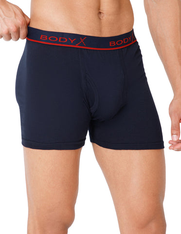 BodyX Men Solid Cotton Super combed Trunk-BX1106T-NVY-ASSORTED