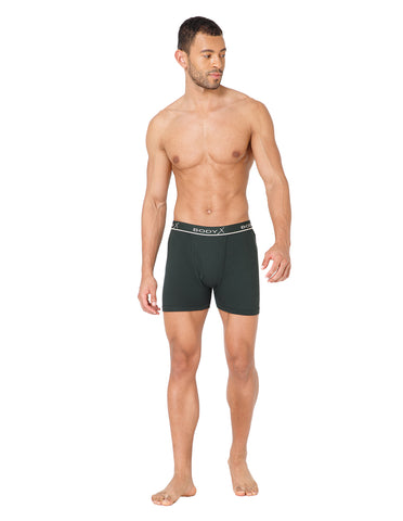 BodyX Men Solid Cotton Super combed Trunk-BX1106T-OLV-ASSORTED