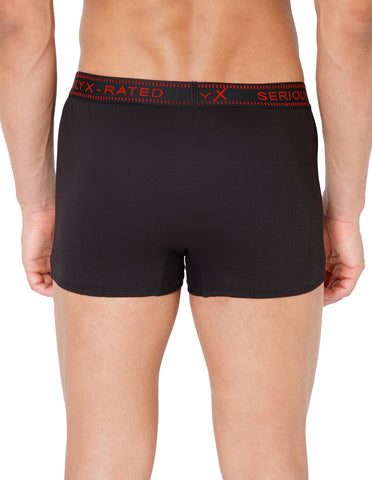 BodyX Men Solid Cotton Super combed Trunk-BX1115T-BLK-ASSORTED