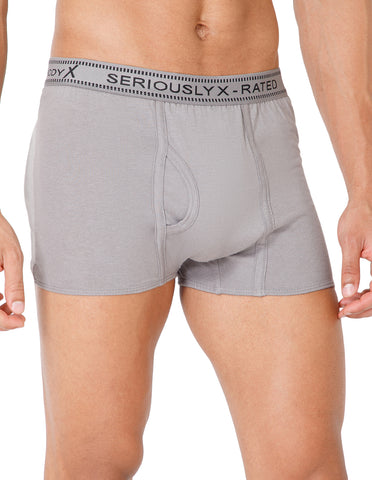 BodyX Men Solid Cotton Super combed Trunk-BX1115T-GRY-ASSORTED