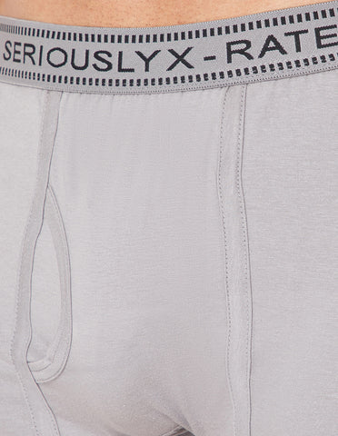 BodyX Men Solid Cotton Super combed Trunk-BX1115T-GRY-ASSORTED