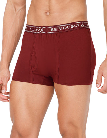 BodyX Men Solid Cotton Super combed Trunk-BX1115T-MARN-ASSORTED