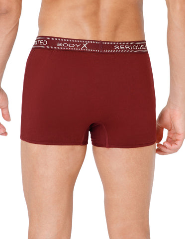 BodyX Men Solid Cotton Super combed Trunk-BX1115T-MARN-ASSORTED