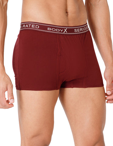 BodyX Men Solid Cotton Super combed Trunk-BX1115T-MARN-ASSORTED