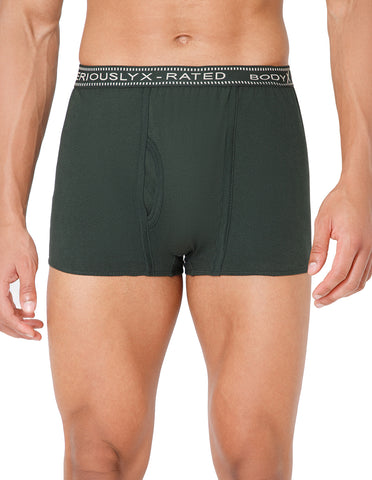 BodyX Men Solid Cotton Super combed Trunk-BX1115T-OLV-ASSORTED