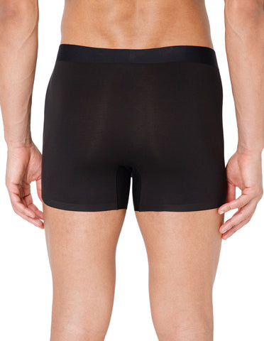BodyX Men Solid Micro Modal Spandex Trunks-BX111T-BLK-ASSORTED