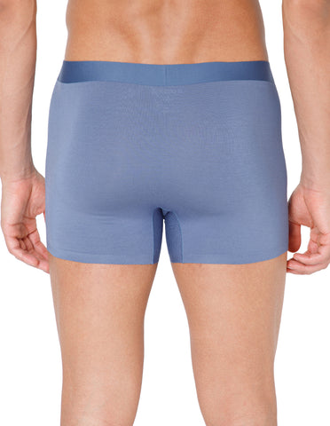 BodyX Men Solid Micro Modal Spandex Trunks-BX111T-BLUE-ASSORTED