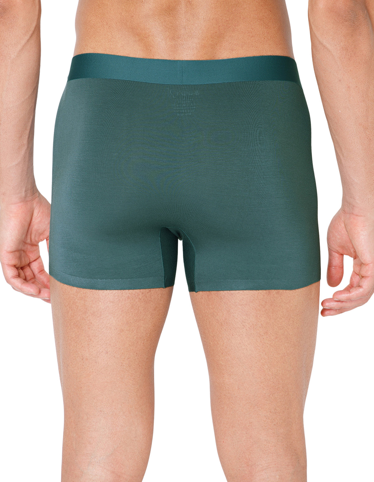 BodyX Men Solid Micro Modal Spandex Trunks-BX111T-GRN