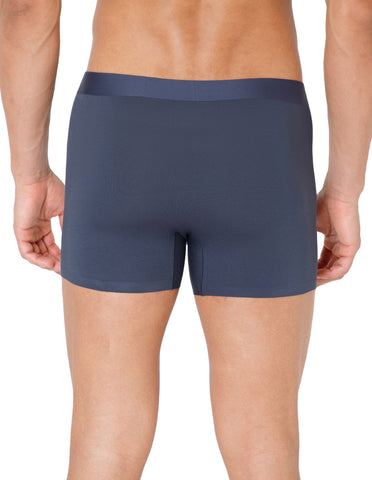 BodyX Men Solid Micro Modal Spandex Trunks-BX111T-GRY-ASSORTED