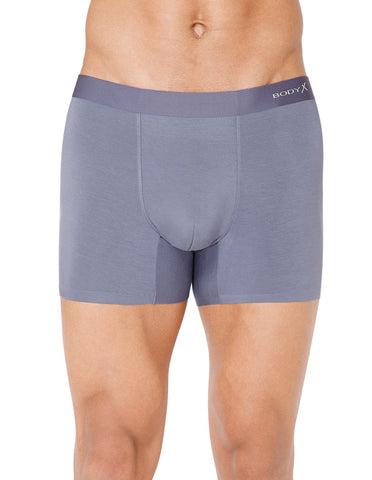 BodyX Men Solid Micro Modal Spandex Trunks-BX111T-TAUPE