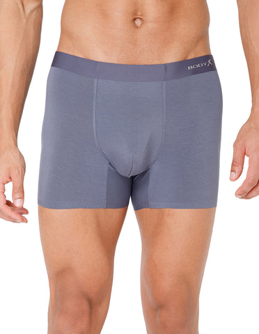 BodyX Men Solid Micro Modal Spandex Trunks-BX111T-TAUPE-ASSORTED