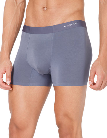 BodyX Men Solid Micro Modal Spandex Trunks-BX111T-TAUPE-ASSORTED